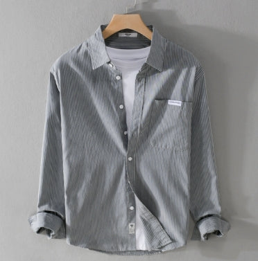 New style of men's spring and autumn long sleeved shirt