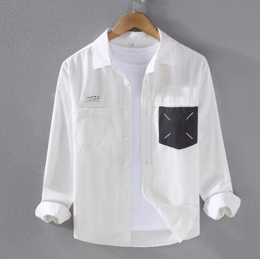 New style of men's spring and autumn long sleeved shirt
