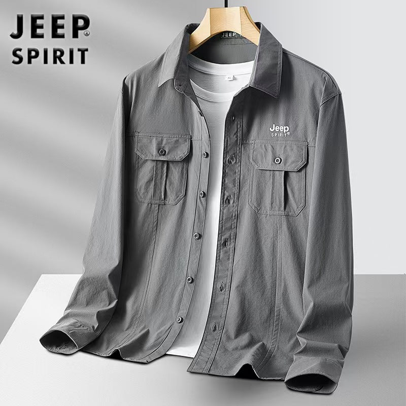 Men's long sleeved shirt casual spring style new item