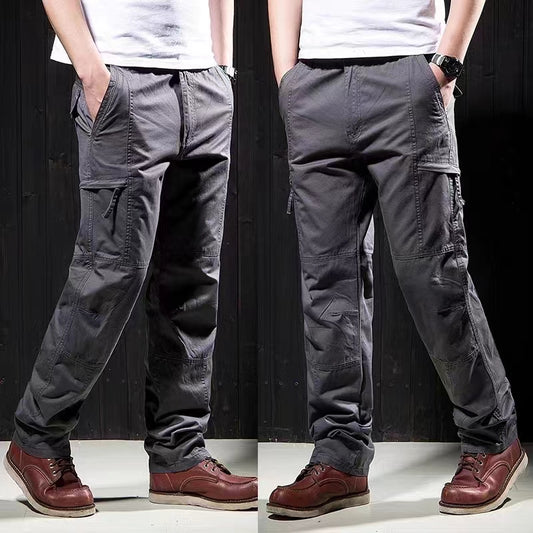 Men's pants are made of quick drying pure cotton, with a slim fit and sweat wicking temperament