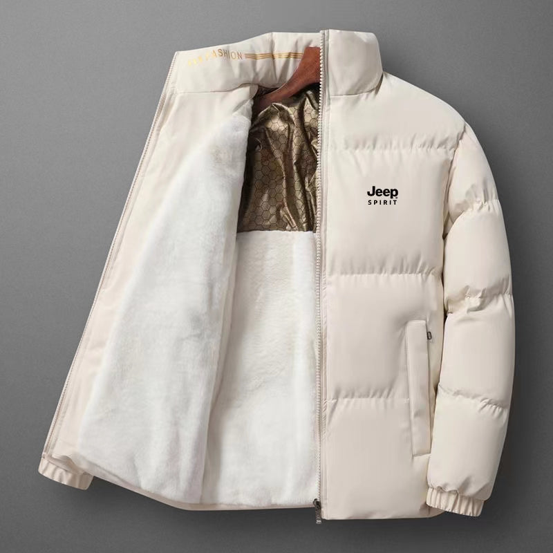 Men's fleece jacket for warmth and thickening in winter
