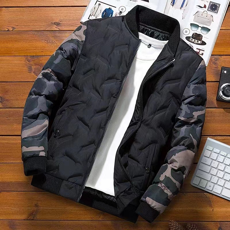 Men's fleece jacket for warmth and thickening in winter
