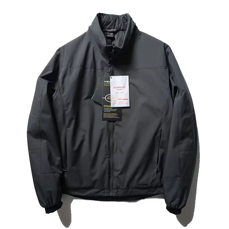 Men's cotton clothing with thickened fleece for winter