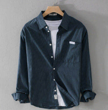 New style of men's spring and autumn long sleeved shirt