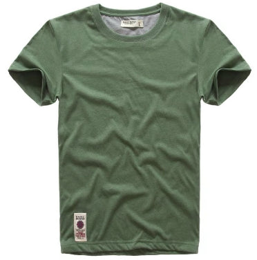 Men's short sleeved T-shirt made of pure cotton for summer