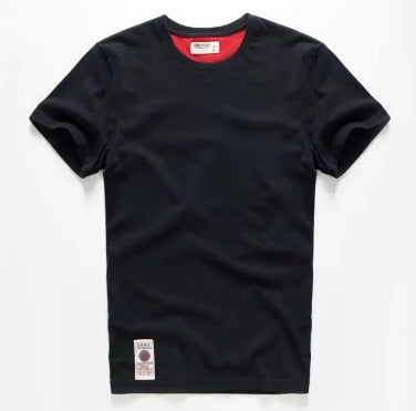 Men's short sleeved T-shirt made of pure cotton for summer