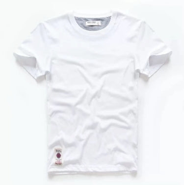 Men's short sleeved T-shirt made of pure cotton for summer