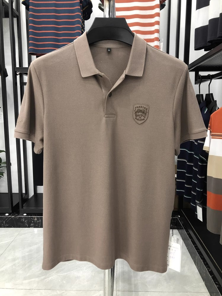 Men's new polo, sweat absorbing and breathable