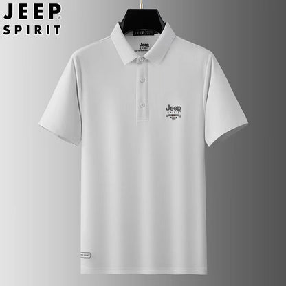 Men's short-sleeved t-shirt summer lapel pocket color block half-sleeved t-shirt tops trend