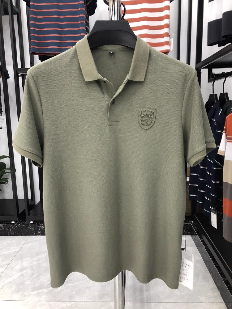 Men's new polo, sweat absorbing and breathable