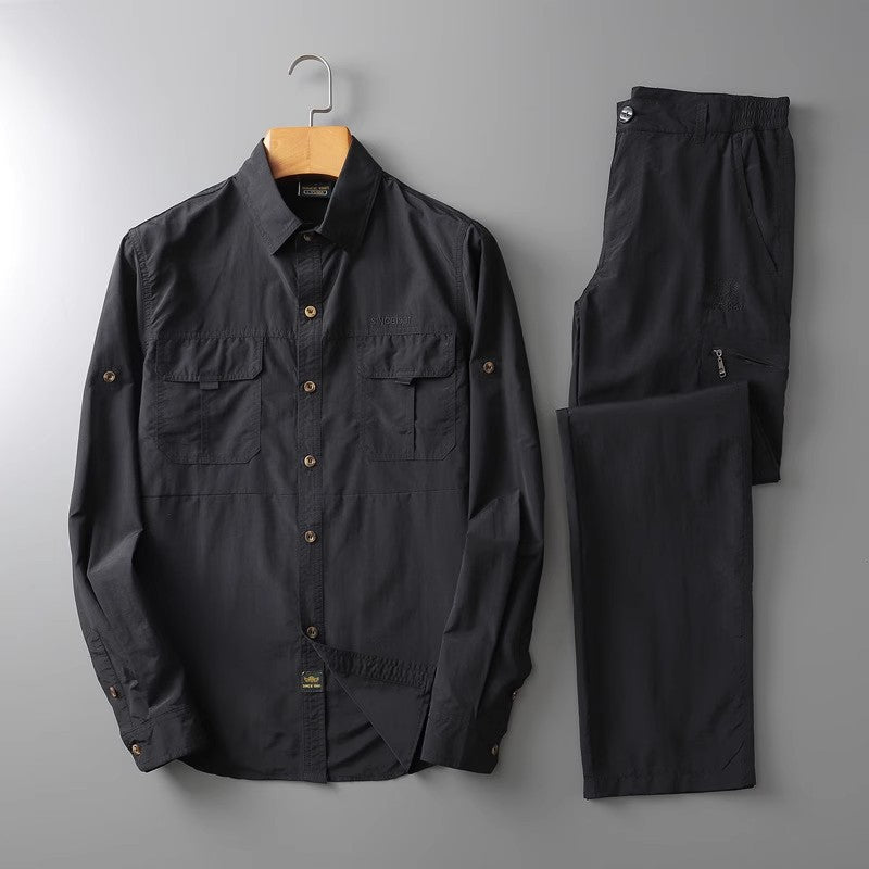 Men's summer new stock thin short sleeved fitting daily casual fashion business men's polo shirt