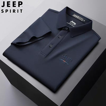 Men's short-sleeved t-shirt summer lapel pocket color block half-sleeved t-shirt tops trend