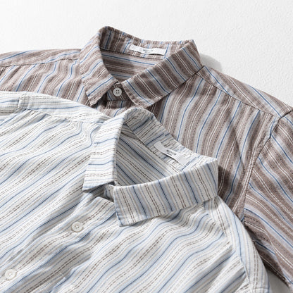 Summer new short-sleeved shirt male ins trend port taste Harajuku bf students handsome loose cargo shir